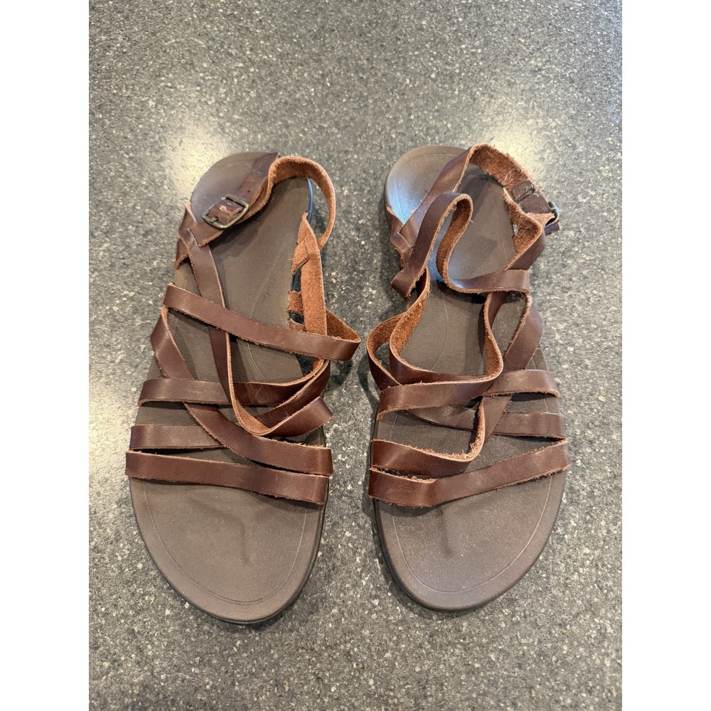 Olukai AWE AWE Sandals Strappy Brown Size 11 Hawaiian Comfort
